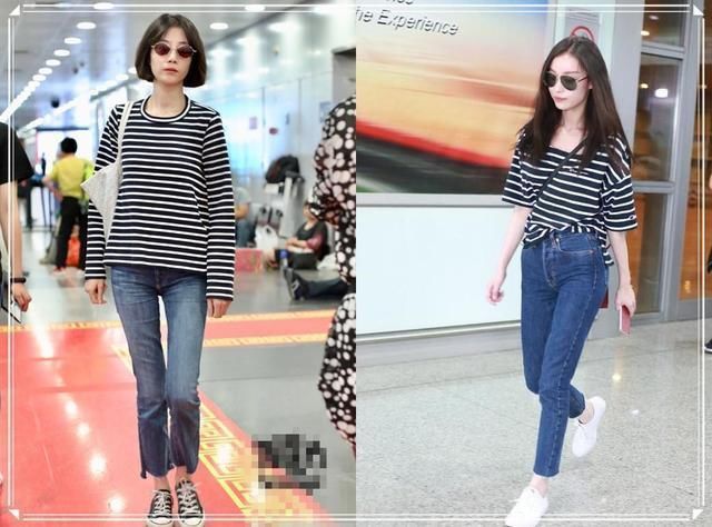 当李溪苪穿牛仔裤撞上倪妮，我才知道为什么都说气质比身材更重要