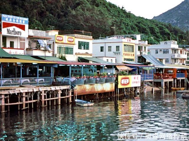 老照片三十五年前的香港,赤柱商铺大澳渔港