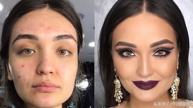 难以置信的变化:女人化妆后变美了不止一点点