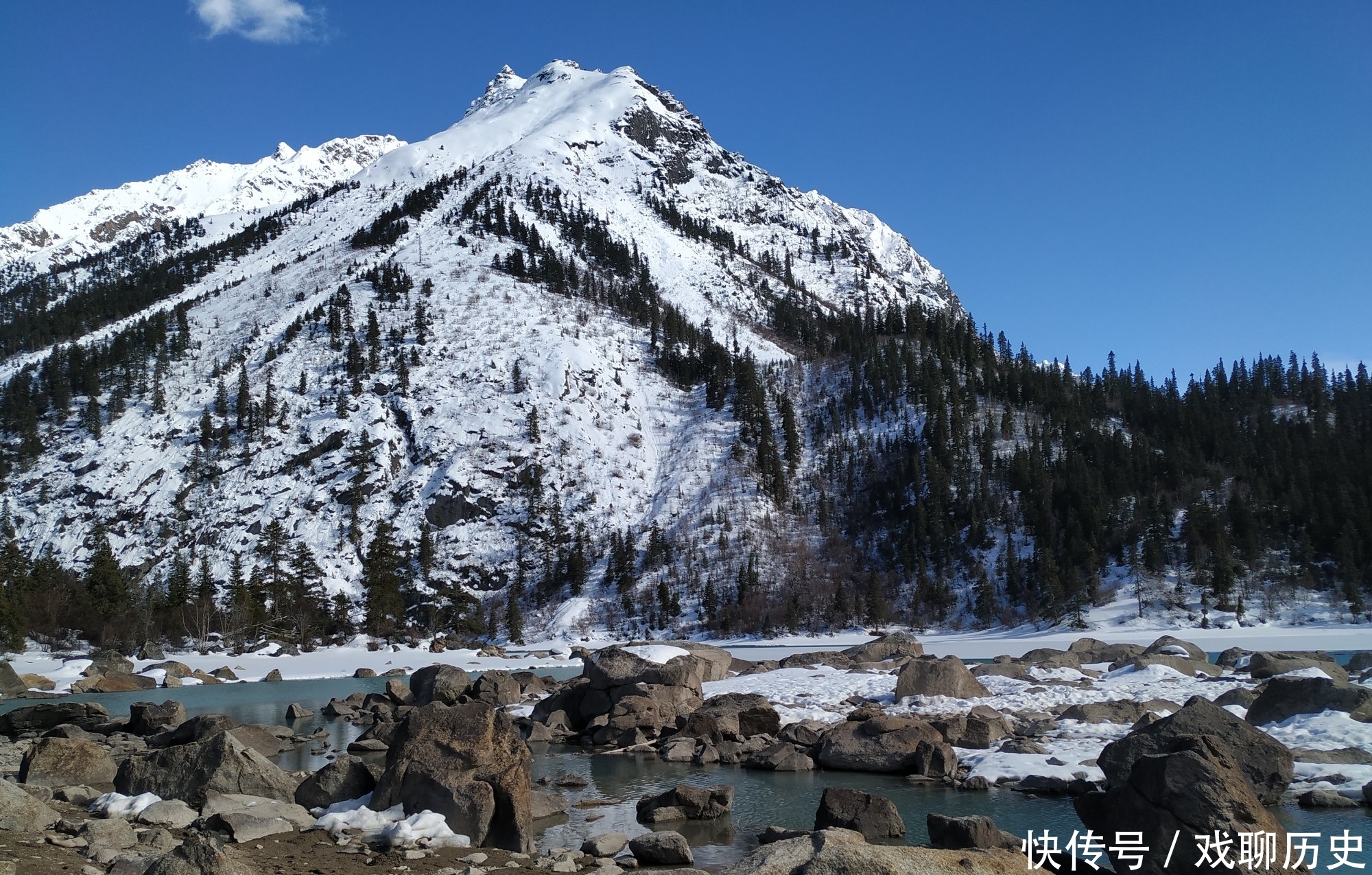 雅鲁藏布江的源头,西藏然乌湖