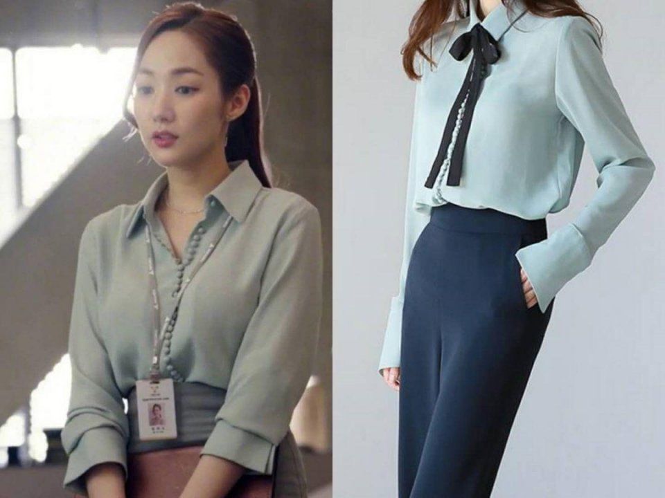 朴敏英的秘书穿搭为什么这么美?果真时尚的完成度还是要看脸