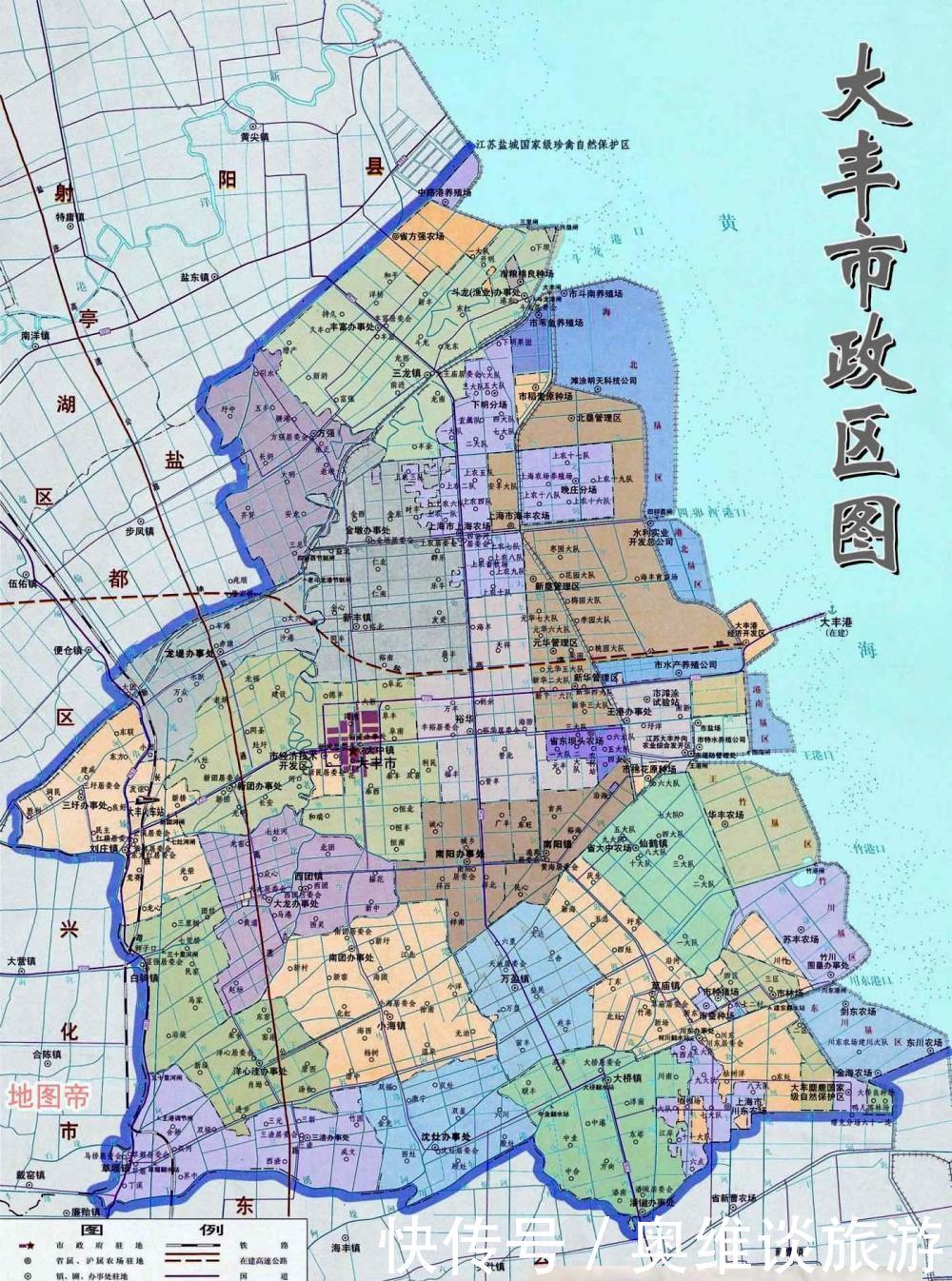 上海在江苏盐城有块飞地, 面积是徐汇区的5倍多