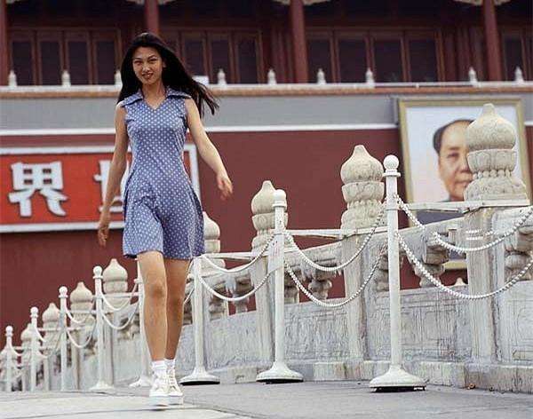 1995年中国女孩珍贵老照片没想到90年代的中国女孩这么美