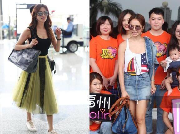 没有林志玲的身材真别穿小背心，像蔡依林这样撑不起来就尴尬了！