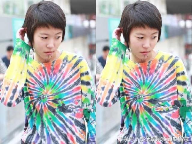 窦靖童衣品真尴尬！这鞋子穿多久没洗了，网友：咋没半点王菲气质