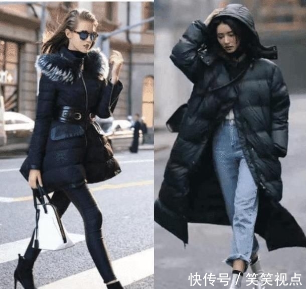 显得:女人身高低于155cm, 冬天穿羽绒服时,建议搭配3双鞋,显高又时髦