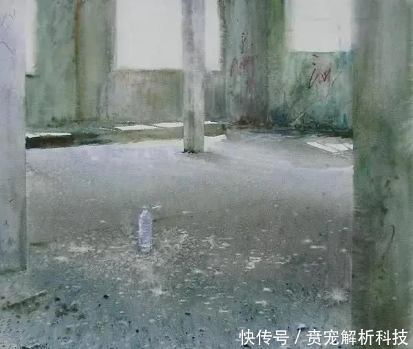 『画家』法国画家的灰调水彩画,太有质感啦