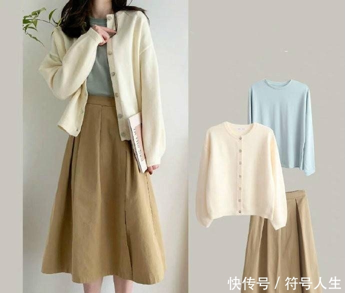  半身裙@用半身裙穿出文艺清新范儿，温柔又甜美，太好看了！