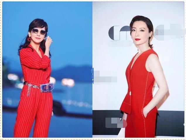 当赵雅芝和陈数同穿红色连体裤的那一刻，我才知道什么叫天生丽质