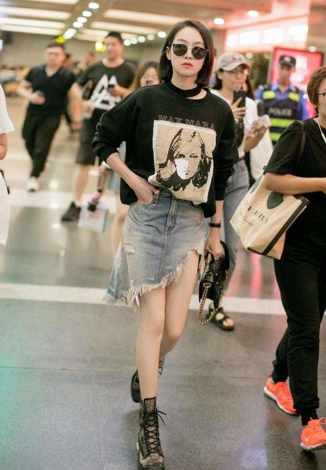 宋茜为显腿长真拼，裙子短就算了，还露出了半边大腿根来惊艳全场