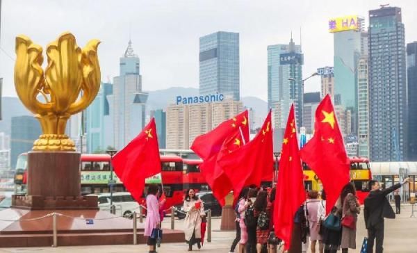  [祖国]2020年第一天的香港紫荆广场