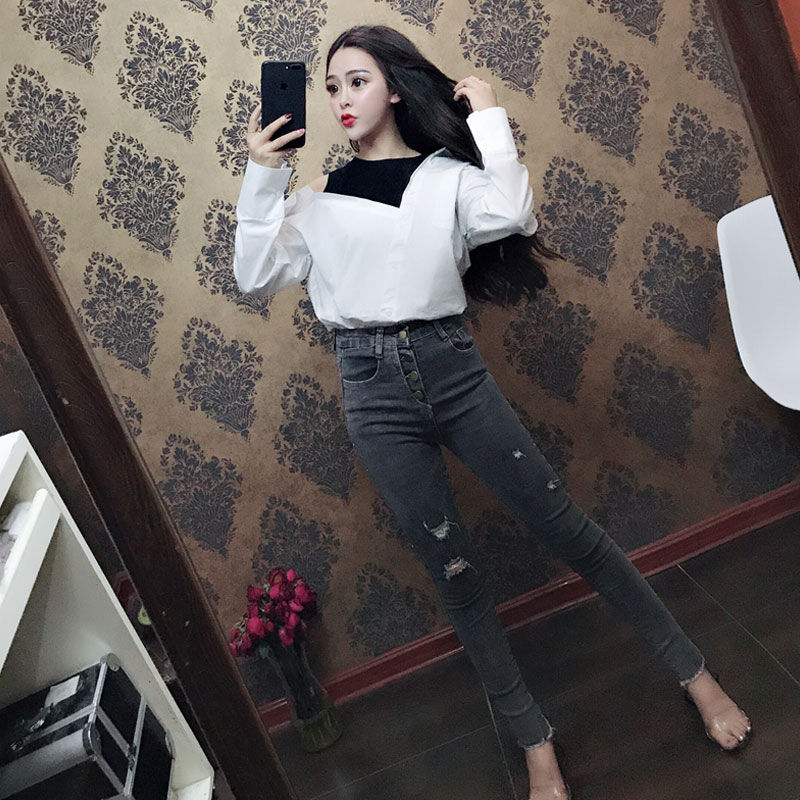 中秋回家!牛仔裤+打底衫，年轻洋气显腿长，美得让人惊艳