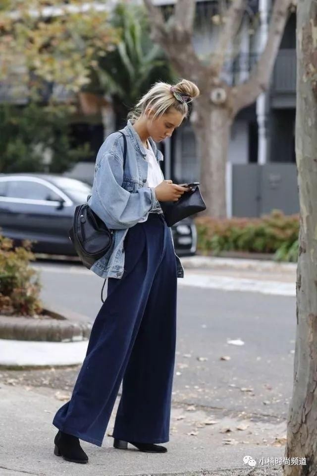 不想穿出大妈味，宽裤的四种穿搭关键一篇教你