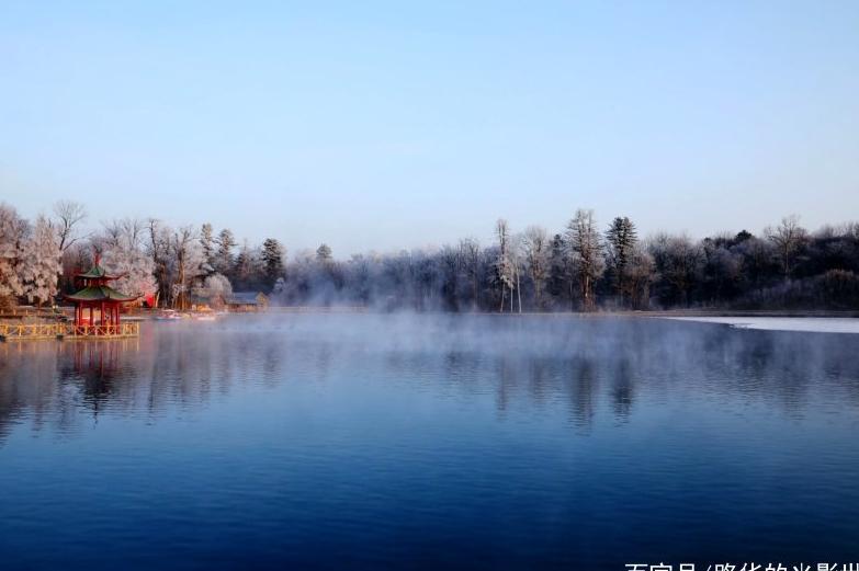 冬游长白山西北麓露水河碧泉湖