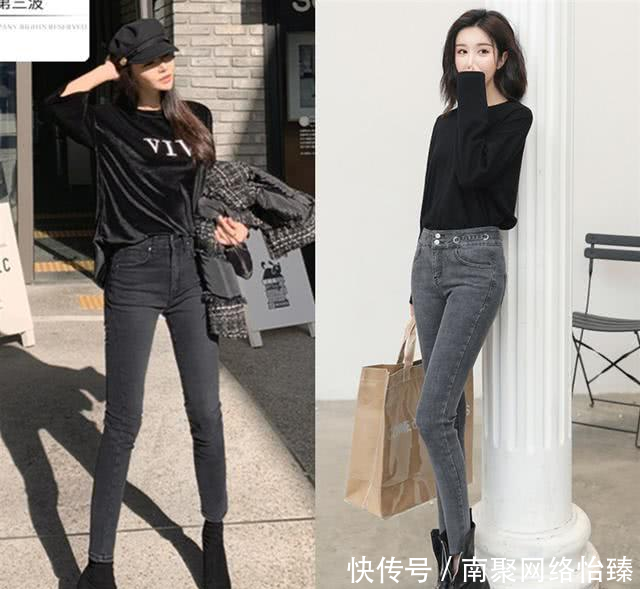 「烟灰色」穿“打底裤”显俗气了!今春流行的是“美腿裤”,时髦高级显腿长