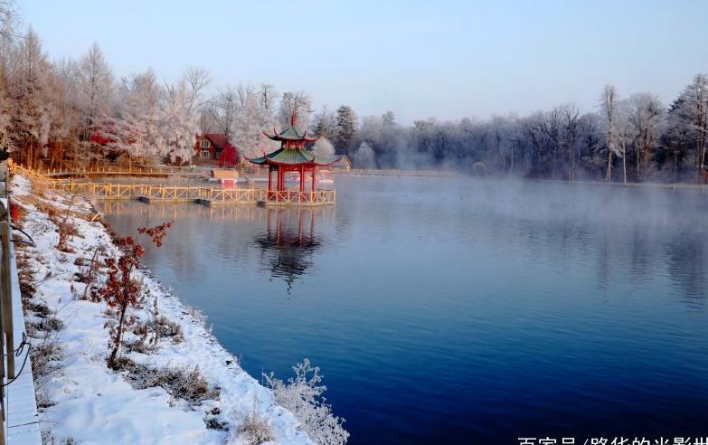 冬游长白山西北麓露水河碧泉湖
