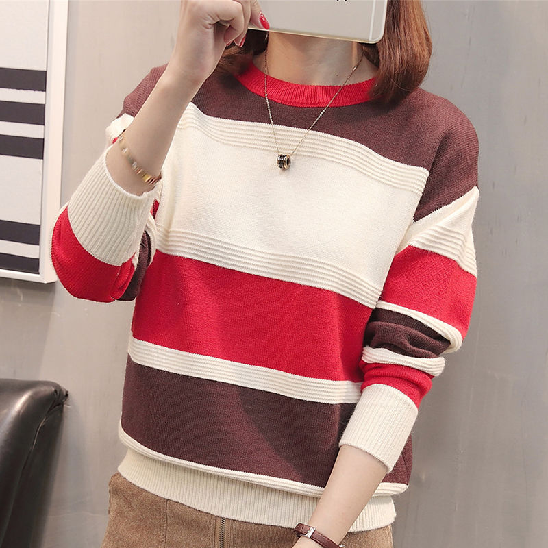 太美了!难怪老婆不穿裙子!穿这针织衫+黑裤子，洋气时髦巨美嫩