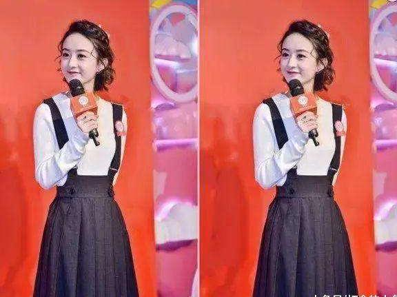 赵丽颖与韩国女星撞衫, 网友直呼真假脸一目了然!