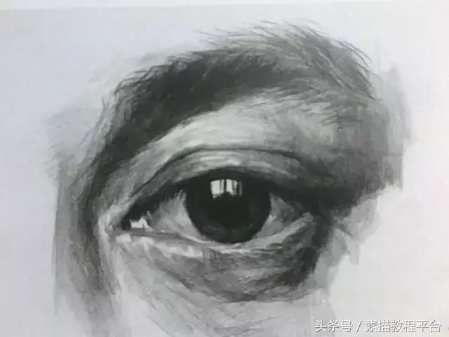 素描眼睛丨结构解析及写生步骤，详细经典！