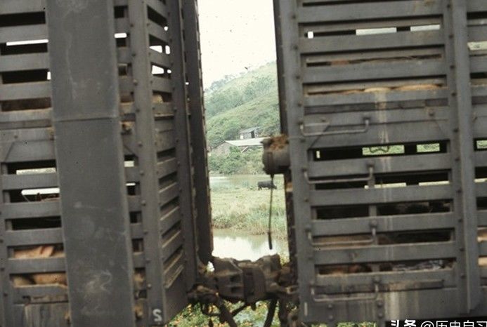  #边防检查#1972年深圳老照片：边界附近的村庄；罗湖边防检查站