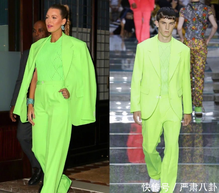 33岁戚薇越穿越大胆，荧光绿“灯管装”，这衣品比卡戴珊还狠