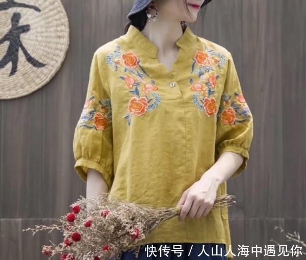  「重样」比旗袍更优雅的森系棉麻衣，56岁妈妈一连买7件！一周美得不重样