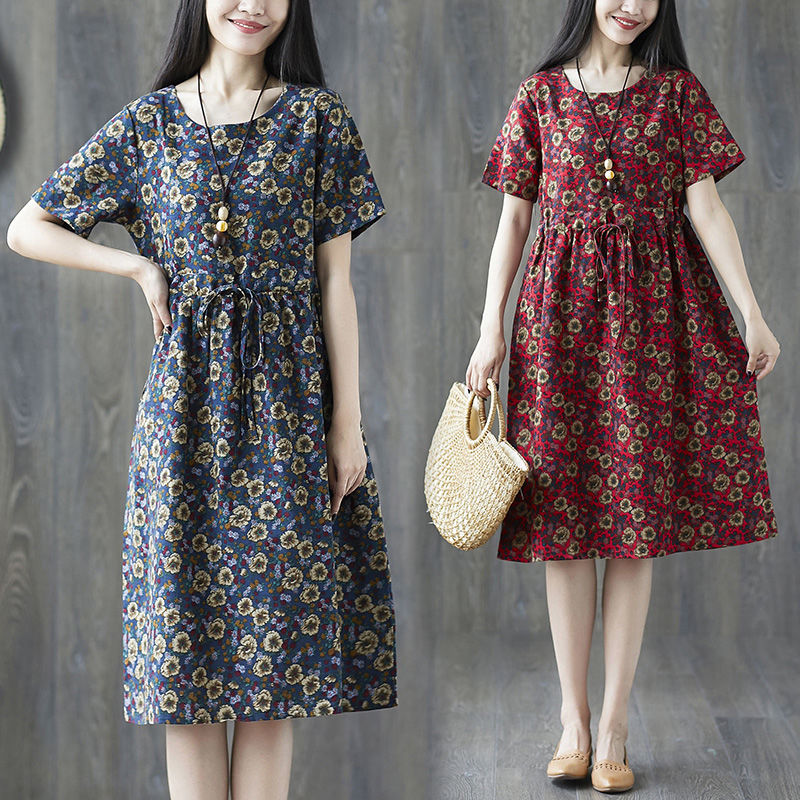 “旗袍”送我都不要，我只喜欢这“棉麻”秋裙，不仅舒适还超迷人