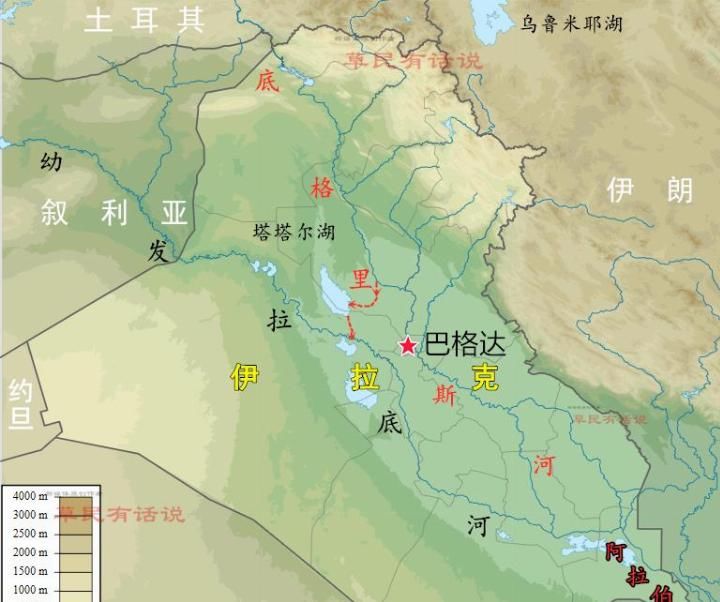  幼发拉底河：曾是西亚第一大河, 如今下游宽度不足200米, 伊拉克