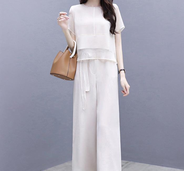 比旗袍还洋气的阔腿套装，47岁老婆一买7件，上班穿美的不重样