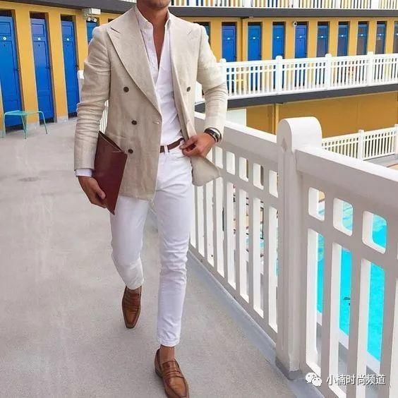 酷夏也要做个优雅的型男，夏日白裤穿搭推荐