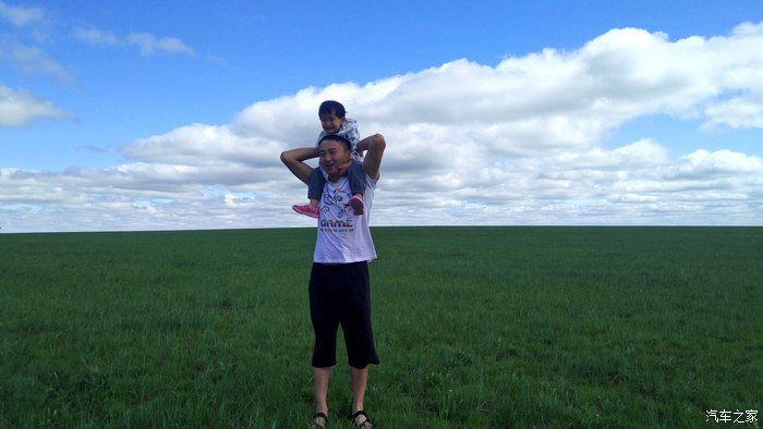 自驾RAV4荣放，蓝天白云——望无际的大草原