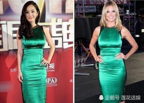 杨幂连环撞衫凯特王妃、维密天使，意外地都没输，却被她秒成廉价