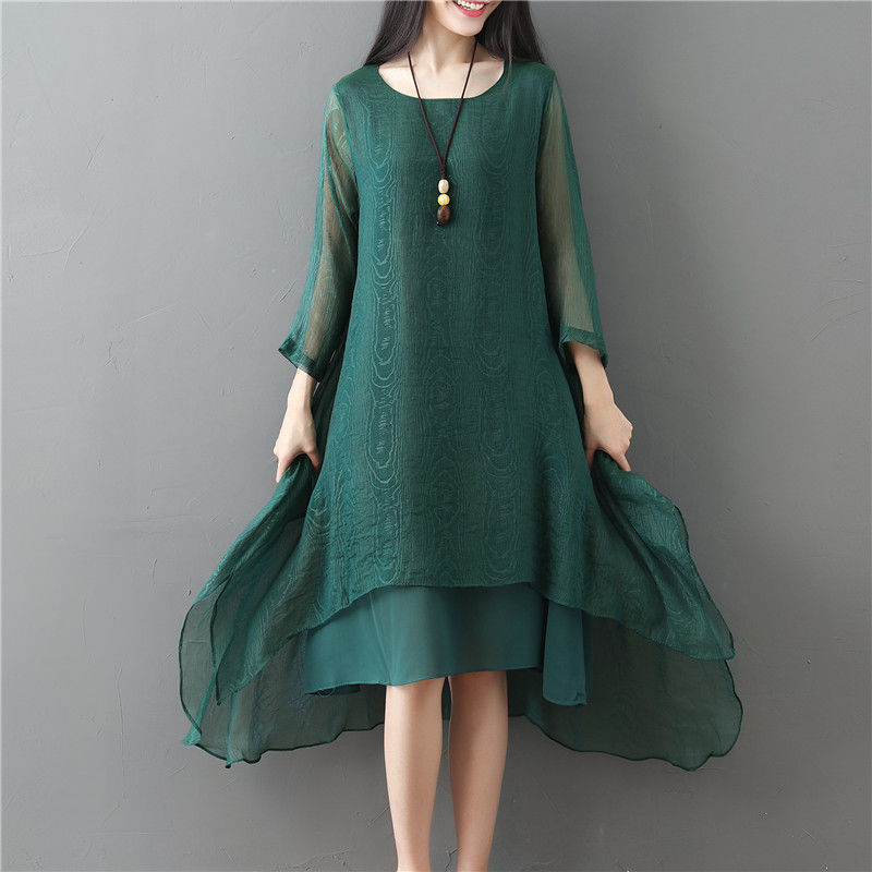 这裙子显贵却不太贵，43岁老婆买5件，搭配高跟鞋穿，绝美