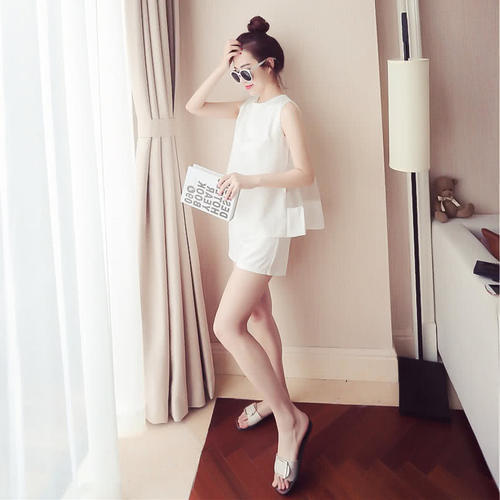 虽然我矮,但是穿的好看!夏季穿这短裤套装,没人信我不到1米6