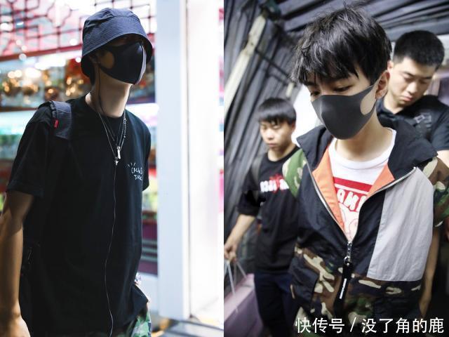 「 酷盖」同穿迷彩裤子耍帅，少年与酷盖的差别！，王俊凯与王一博