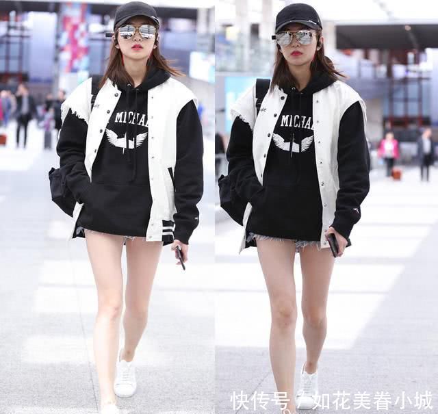 江疏影真凹！裙子短到大腿根秀美腿，网友直呼：敢蹲下吗？