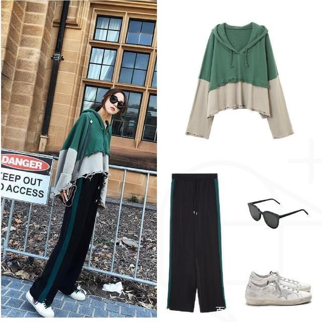 初秋季节，“慵懒风”日常搭配推荐，休闲卫衣时髦洋气超舒适