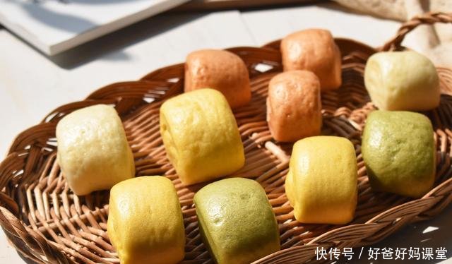 营养:做馒头加点儿料,好看又好吃,香软又营养,孩子们特喜欢抢着吃!