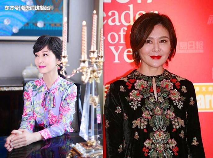 当58岁关之琳和64岁赵雅芝同穿印花裙，终于明白保养的重要性