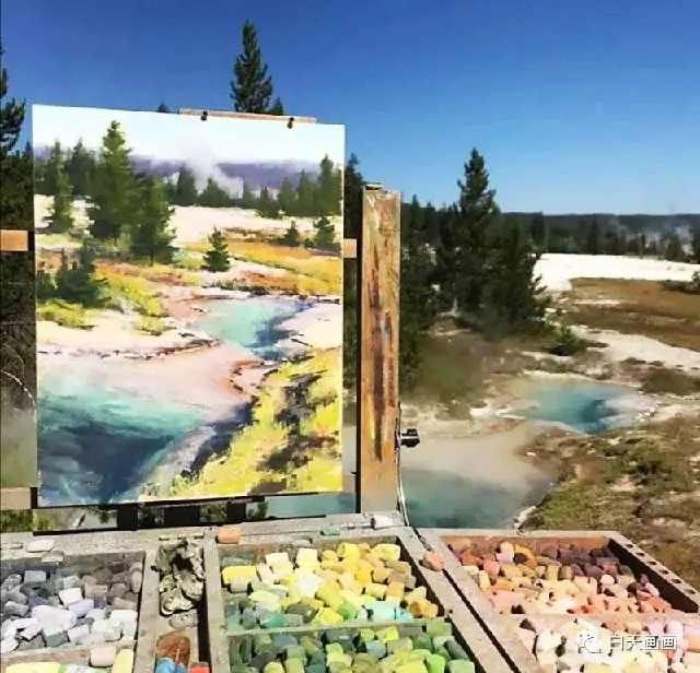 白天画画，画家笔下的无缝衔接，场景还原毫无违和感