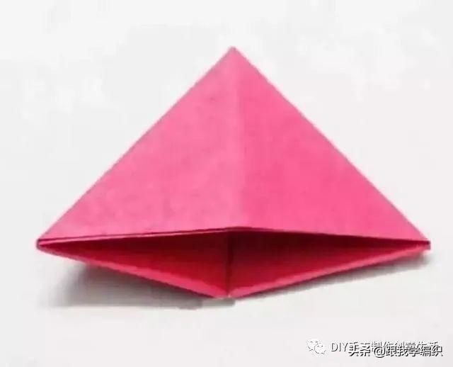 『蓝色』简单的折个三角,组合成百变造型