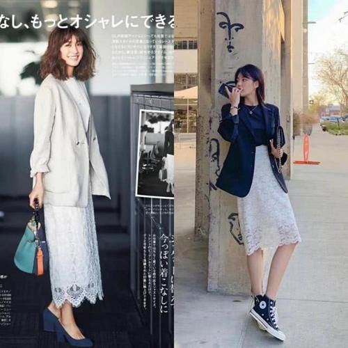  fashion春天要想穿的出彩，你还缺一件蕾丝半裙，性感优雅随你挑