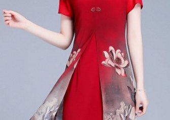 天啊!上班一身优雅迷人的真丝旗袍，太美太显气质了，同事都夸好