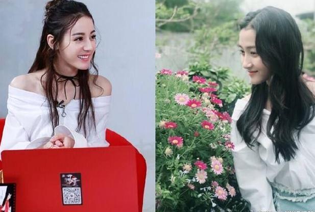 21岁关晓彤和26岁热巴同时撞衫，一个美如女神，一个却像路人