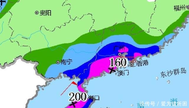 广东 广西 海南注意！台风袭来！大到暴雨大暴雨将侵袭下列区域