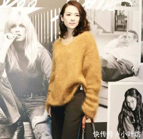 37岁的章子怡靠毛衣+阔腿裤，居然美过郑秀晶