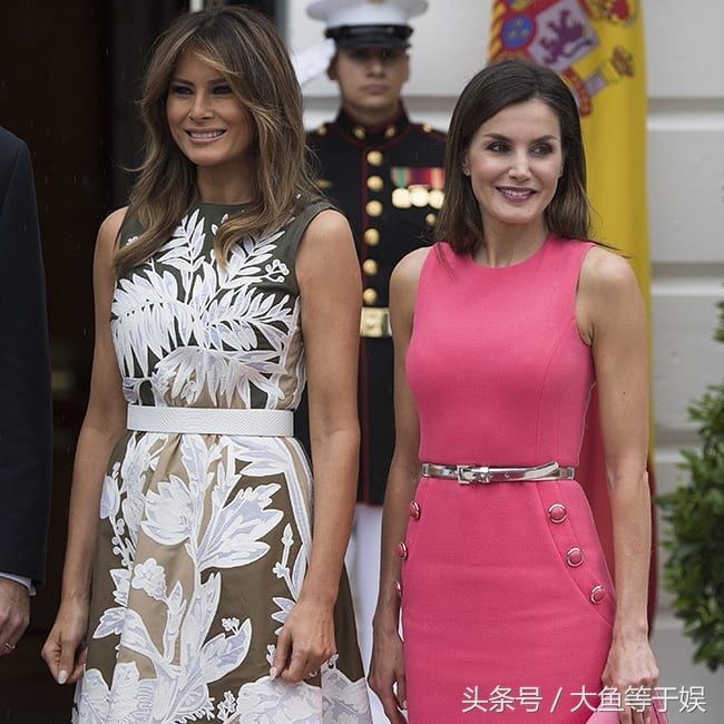 西班牙王后意外撞衫梅拉尼娅,莱蒂齐亚衣架子