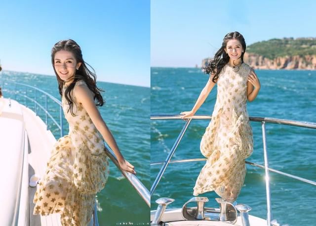 谢娜穿紫色长裙现身，看起来胖了20斤不止，网友：这脸有点肿了！