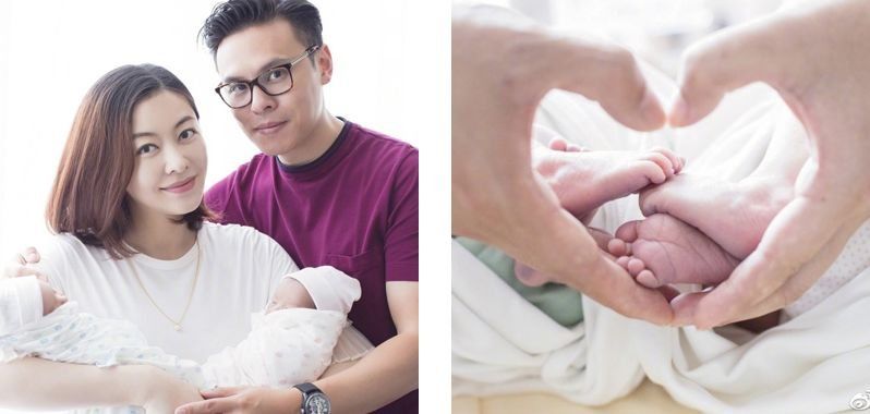 熊黛林首曝女儿照片，一家四口罕见同框幸福到开挂!