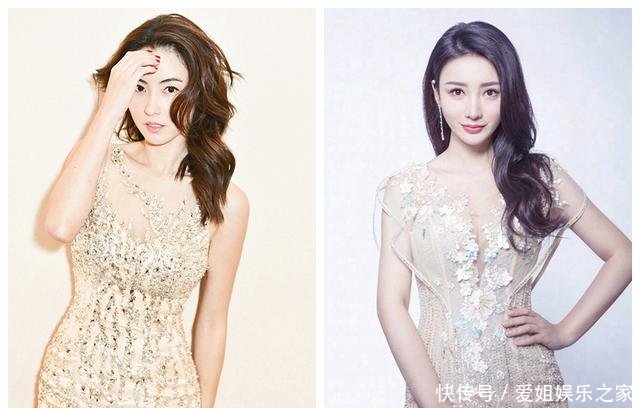 柳岩张柏芝都是80年出生的女星，同穿金色连衣裙，哪位女神更美？